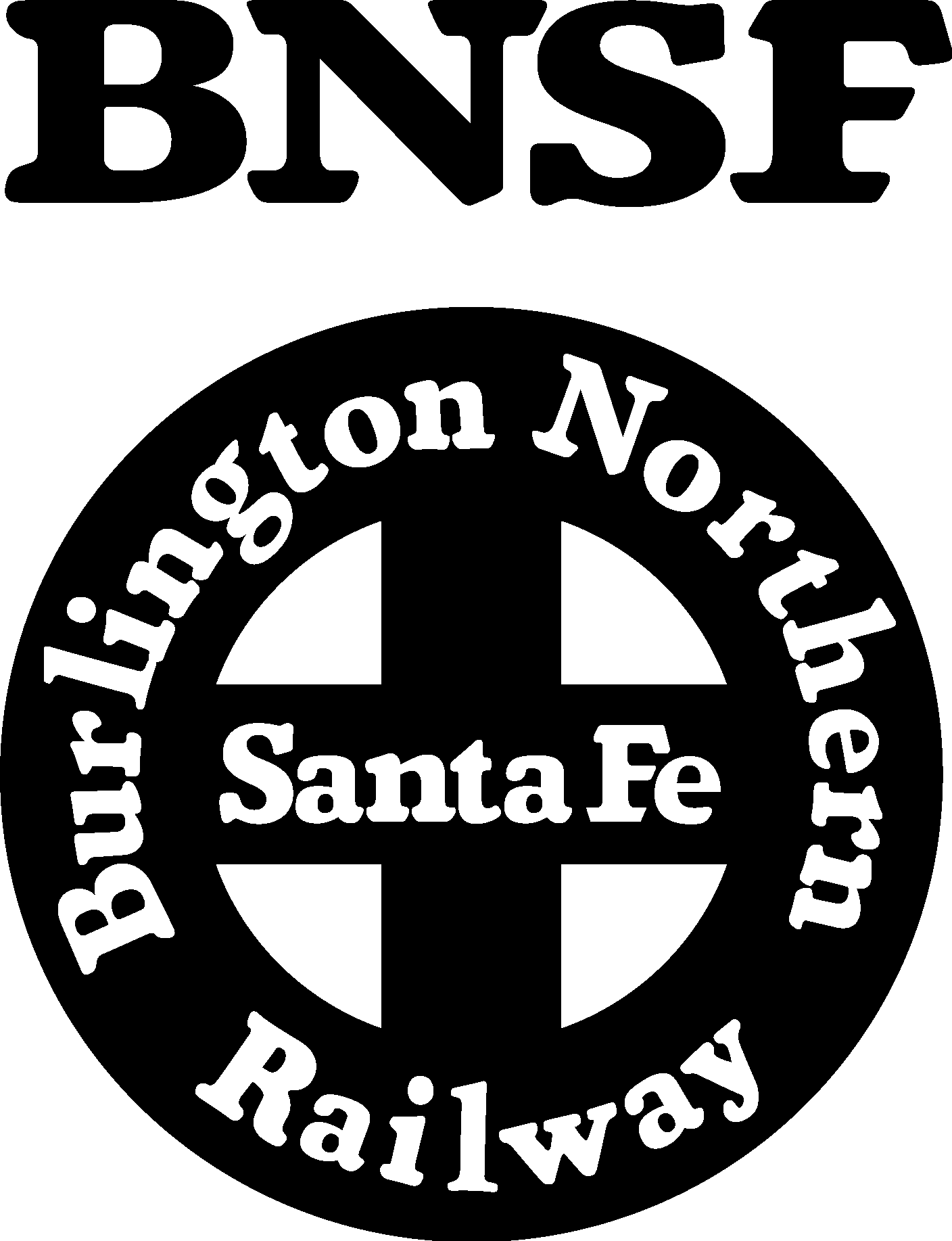 BNSF Black Logo Vector Logo